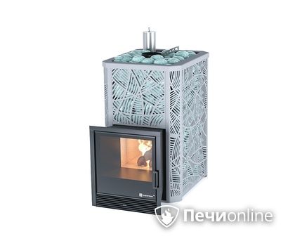 Дровяная печь-каменка ИзиСтим Ялта 15 (Модерн), AISI 430 в Барнауле